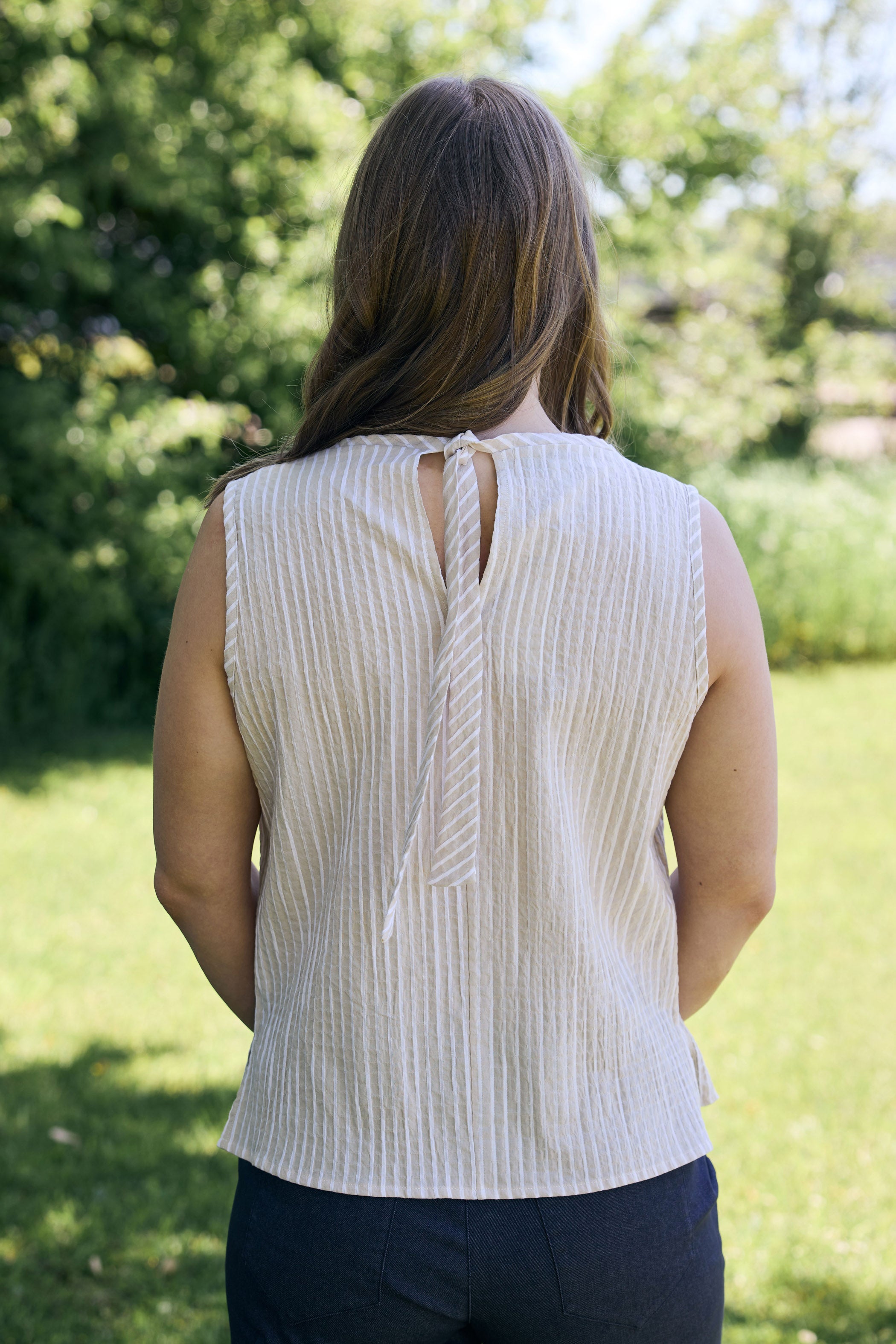 Sleeveless Fun Tie Top