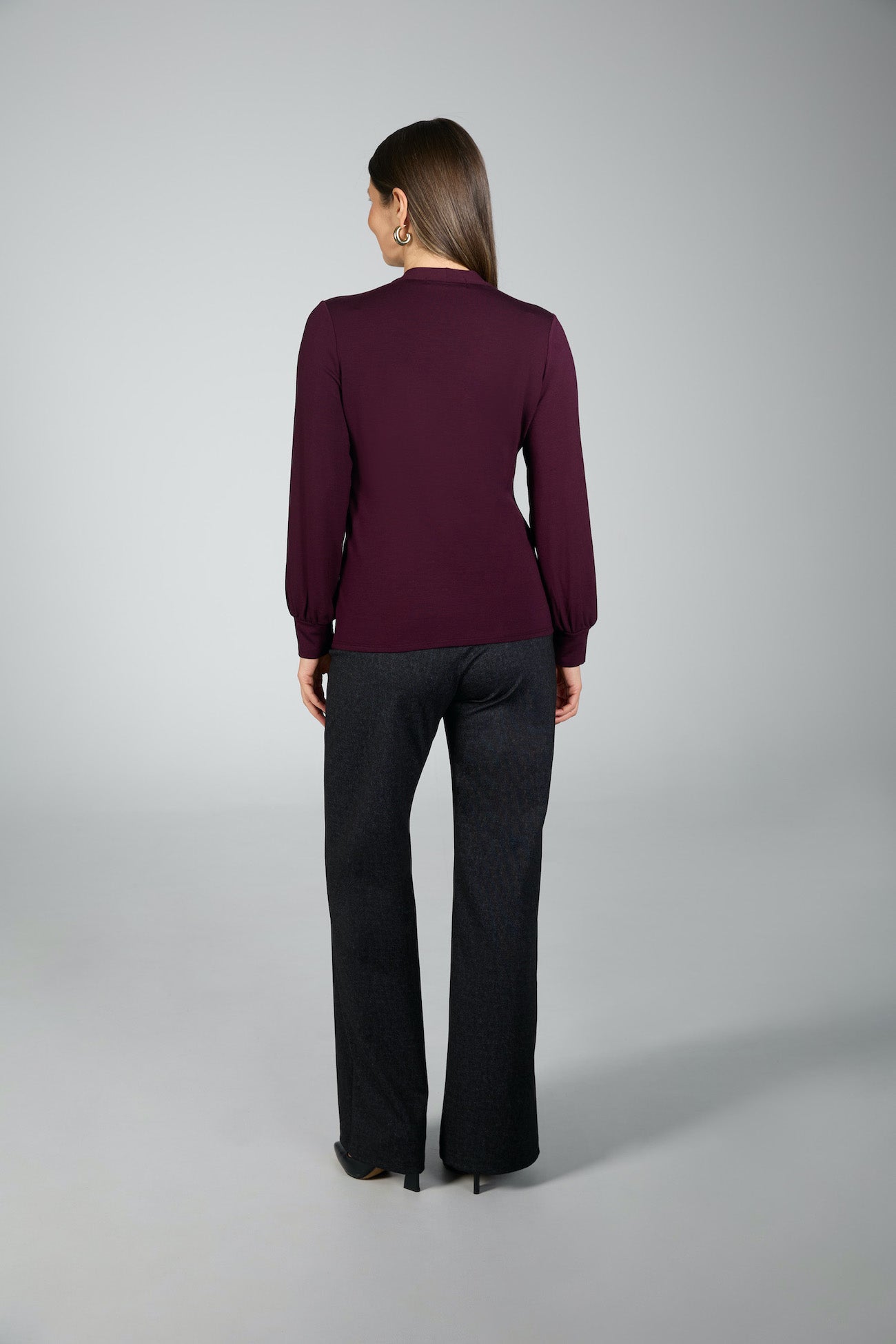 Cloud Knit Faux Wrap Sweater