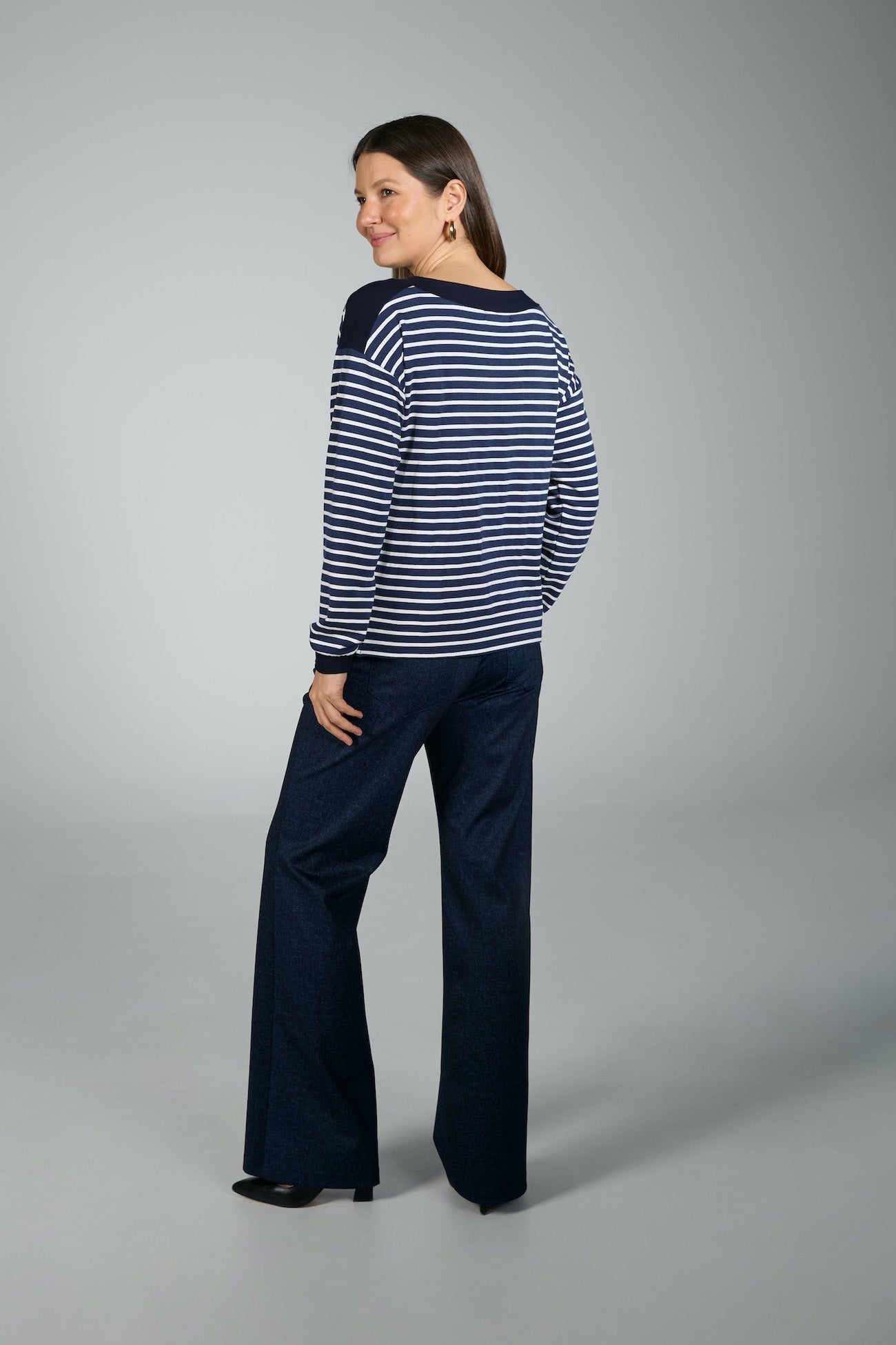 Breton Stripe Boat Neck Sweater