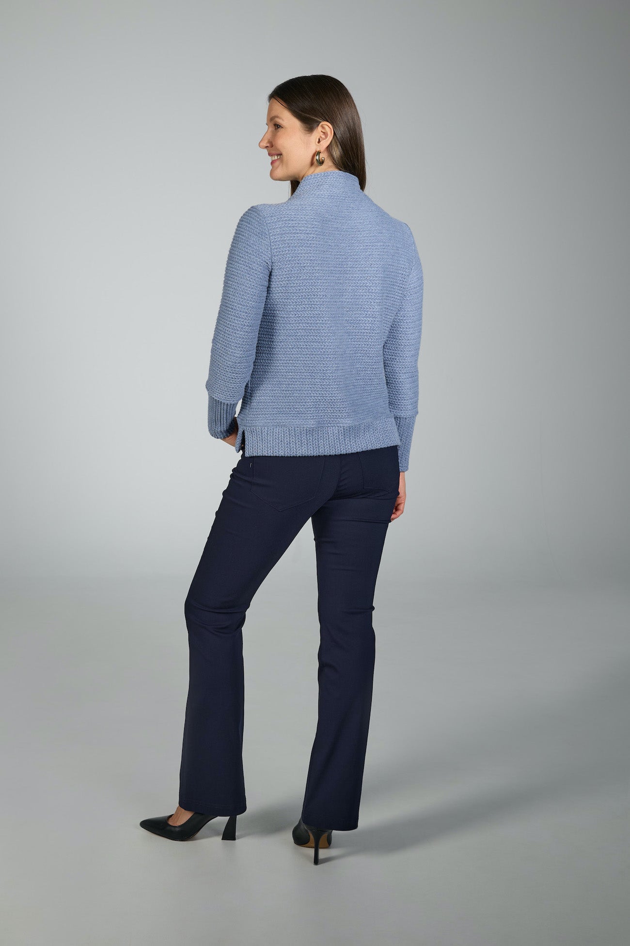 Autumn-Knit Boat Neck Sweater